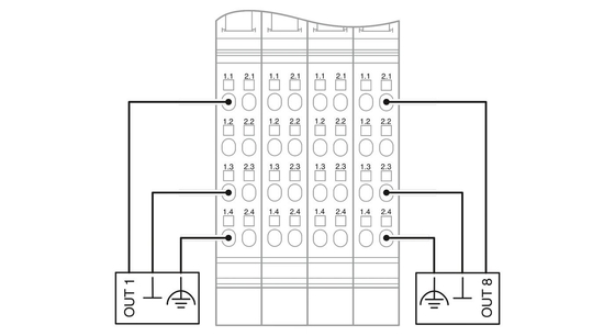 IP20 Beschermingsniveau 2878036 IB IL AO 4/8/U/BP-PAC Phoenix Contact Digitale Module