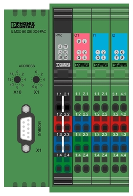 Phoenix Contact Bus Coupler IL MOD BK DI8 DO4-PAC Geschikt voor klantvereisten