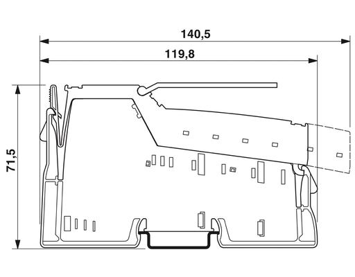 IP20-verzorgingsniveau relais module 2861881 IB IL 24/230 DOR1/W-PAC door Phoenix Contact