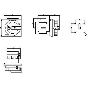 Industriële PLC 3LD2504-1TP51 Basic Devices Disconnecting Switch