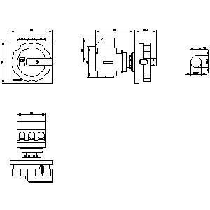 PLC 3LD2555-0TK51 Basic Devices Disconnecting Switch voor hoogspanningsstroomregeling