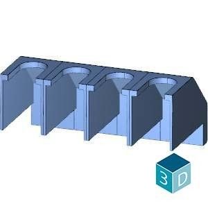 4-pool 3LD20 PLC 3LD9201-1A Terminal Cover met veelzijdige toepassingen