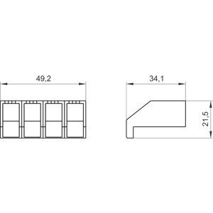 4-pool 3LD20 PLC 3LD9201-1A Terminal Cover met veelzijdige toepassingen