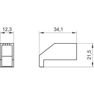 PLC 3LD9201-2A Terminal Cover Duurzame 1-pool bescherming voor 3LD20 Terminals