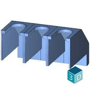 3-pool 25A/32A terminal dekking voor 3LD2 hoofd- en noodschakelaar 3LD9221-0A PLC-accessoire