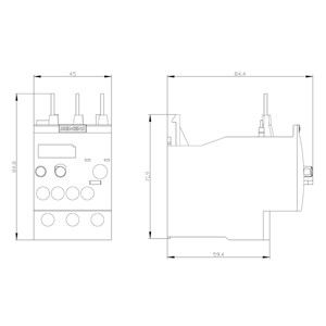 Spanningsrelais Siemens 3RU6126-4CB0 34...40 A maat S0 klasse 10 voor motorbescherming