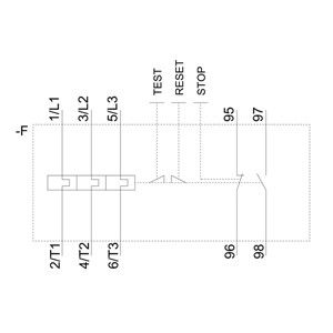 Spanningsrelais Siemens 3RU6126-4CB0 34...40 A maat S0 klasse 10 voor motorbescherming