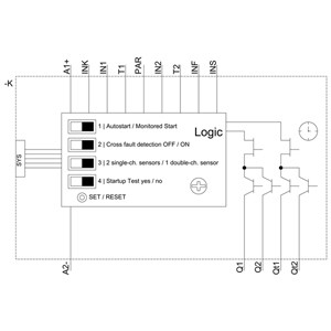Siemens 3SK1122-2CB41 Safety Relay 4 - Invoer voor aanpasbare besturingsopties