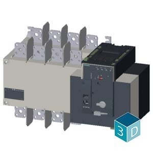 Siemens 3KC8448-0FA22-0GA3 3KC 4-pool RTSE/ATSE 800-1000A overdrachtsschakelapparatuur