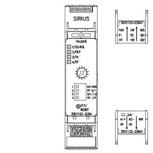 Siemens 3SK1122-2CB41 Veiligheidsrelais met veerbeladen terminals en 4 inbrengingen