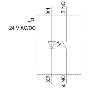 Siemens 3SU1152-0AB60-1BA0 Metalen glanzende verlichting Platte knop Momentane witte knop