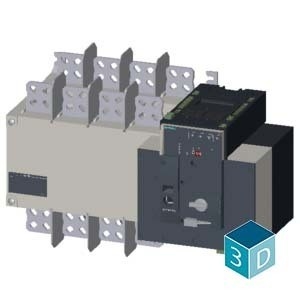 Siemens 3KC8452-0GA22-0GA3 3KC ATSE 4-pool RTSE/ATSE 1250A overdrachtsschakelapparatuur