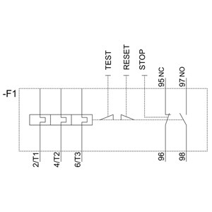 Siemens 3RU5146-4HB0 Overbelastingsrelais 80 100 A Grootte S3 Klasse 10 Gesloten Spanningsrelais