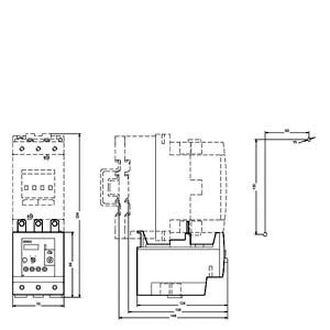 Siemens 3RU5146-4HB0 Overbelastingsrelais 80 100 A Grootte S3 Klasse 10 Gesloten Spanningsrelais