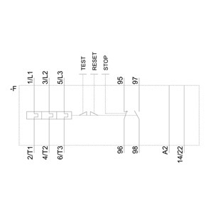 Siemens 3RU6116-1CB1 Overbelastingsrelais 11...16 A Grootte S00 Klasse 10 voor motor alleen