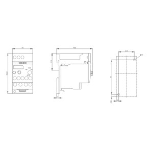 11...16 A Grootte S00 Siemens 3RU6116-0HB1 Overbelastingsrelais voor motorbescherming Klasse 10