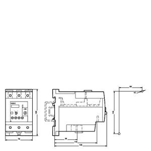 Siemens 3RU5146-4KB1 Overbelasting Relais 80 100 A Grootte S3 Contactbelasting voor motorbescherming