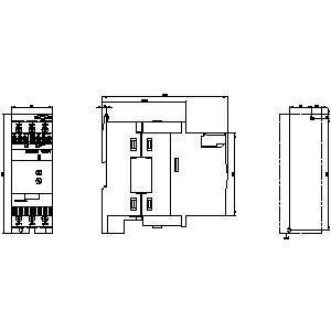 Siemens 3RW3036-1BB14 3RW30 Soft Starter Grootte S2 Schroefterminals Bypass betrouwbaarheid