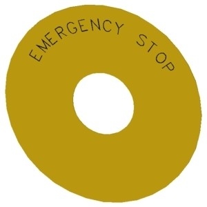 Siemens 3SU1900-0BC31-0DA0 SIRIUS ACT Accessoires Noodstoplabel voor industriële apparatuur