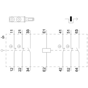 Siemens 3SE5322-0SB21 Plastic Position Switch met M20 x 1 5 draad en solenoïde slot