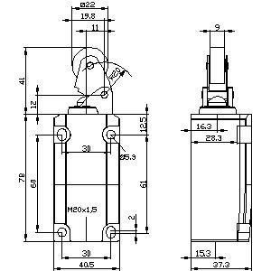 High-Functional Siemens 3SE5112-0CE01 Positieschakelaar met rolhefboom