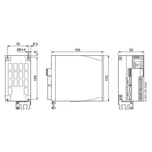 SINAMICS V90 Converter LI 200 V PROFINET FSD 1,0 kW Frequentieomvormer 6SL3210-5FB11-5UF0