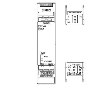 Siemens 3SK1111-2AW20 Safety Relay 3SK1 met Relay-uitgangen en veergeladen terminal