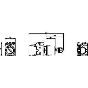 Ontwerp 3SU1100-4BF11-1BA0 RONIS Plastic 2 Posities Onderhouden SIRIUS ACT Complete Unit Kew Switch