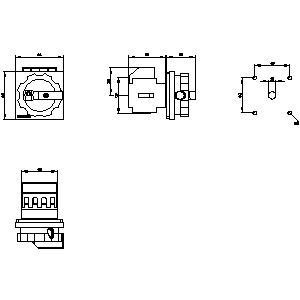 3LD2003-0TK53 Basisapparatuur voor het ontkoppelen van een schakelaar voor elektriciteitsdistributie in de industrie