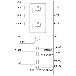 75 kw 3RW4047-1BB15 3RW40 Soft starter maat S3 met bypass en schroef terminals Energie