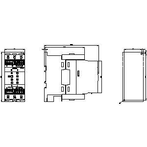75 kw 3RW4047-1BB15 3RW40 Soft starter maat S3 met bypass en schroef terminals Energie