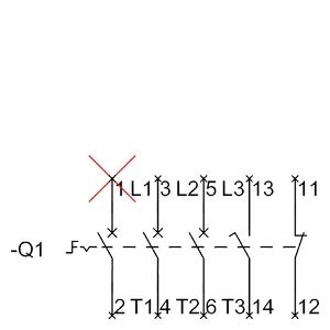 Siemens 3LD2054-1TP53 Basic Devices Disconnecting Switch voor industriële stroomregeling