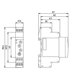 Timing Relay met ON-delay en Protect Feature 7PV1512-1AP30 1 Change-Over Relay