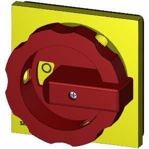 Voorste montage 3LD9284-3B Roterende werkingsmechanisme met rode/gele selector
