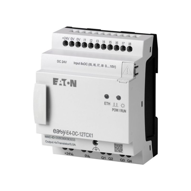 EASY-E4-DC-12TCX1 CPU 8DI 4AI 4DO 24V DC Power Ethernet Interface Miniatuurontwerp