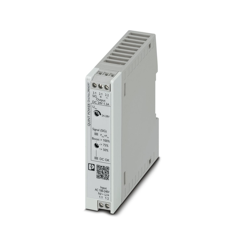 QUINT4-PS/1AC/24DC/1.3/SC Stroomvoorzieningseenheid 2904597 voor industriële energiebehoeften