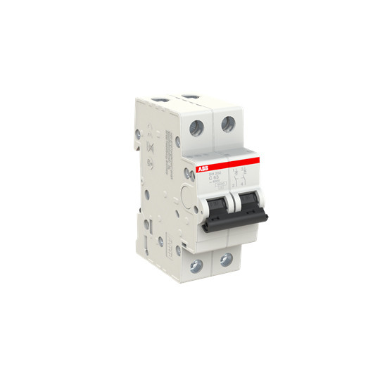 MCB SH202-C63 Miniatuurcircuitbreaker 2P C Nominale frequentie Hz 50 Nominale stroom 63A
