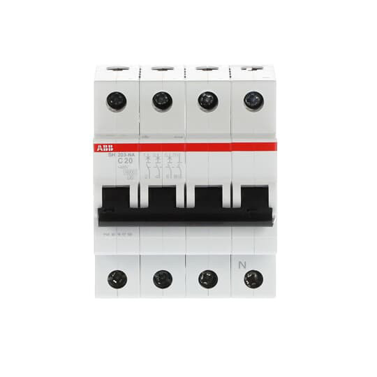 3 NP C 20A Breekcapaciteit MCB SH203-C20NA Miniatuurcircuitbreaker voor industriële