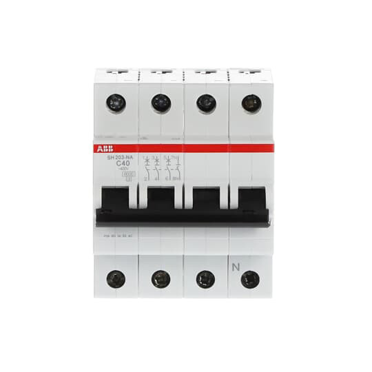 MCB SH203-C40NA Miniatuurcircuitbreaker 3 NP C Nominale frequentie Hz 50 40A Nominale stroom