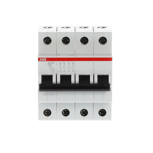 MCB SH204-C6 Miniatuurcircuitbreaker 4P C 6A Standaardstroom 20A Standaardspanning 220V