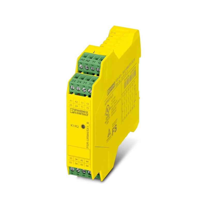 PSR-SCP-24UC/URM4/5X1/2X2/B verlengmodule met veiligheidsafsluiting en koppelrelais