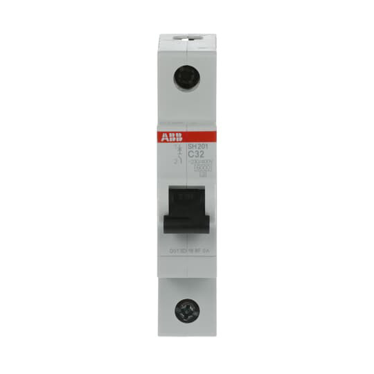 32A MCB SH201-C32 Miniatuurcircuitbreaker 1P C voor soepele en elektrische werking