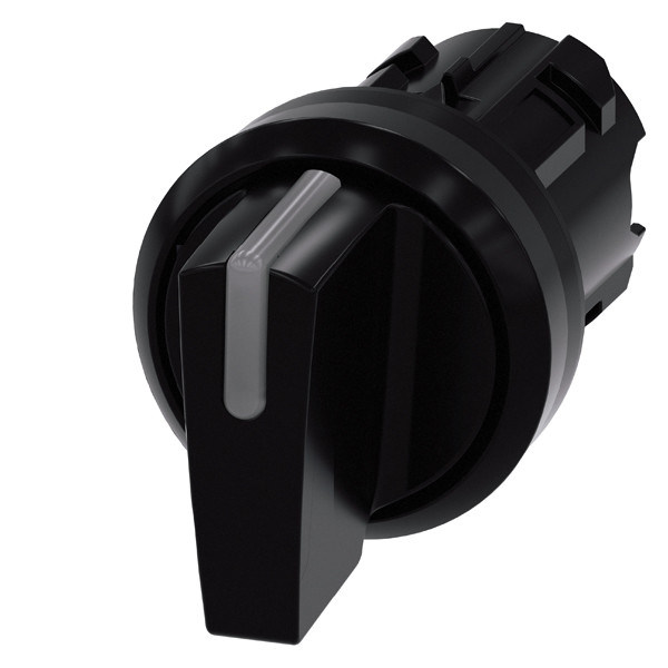 3SU1002-2BL10-0AA0 SIRIUS ACT Selector Switch Zwart Plastic Short Handle 3 Posities