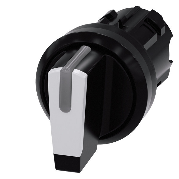 3SU1002-2BL60-0AA0 Plastic short handle 3-position selector switch voor de SIRIUS ACT PLC