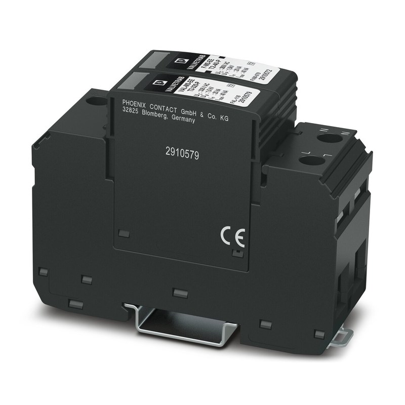 240 V wisselstroom L-PE / N-PE Nominale VAL-MS-EE-T2-1 1-320 Type 2 Overschrijdingsbeschermer met 3 polen