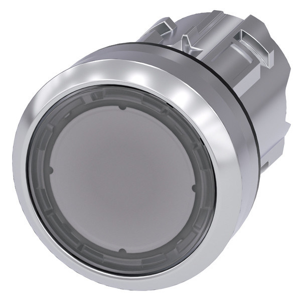 Doorzichtige SIRIUS ACT Metalen Pushbutton PLC 3SU1051-0AB70-0AA0 met glanzend licht platte knop
