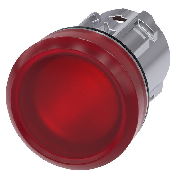PLC 3SU1051-6AA20-0AA0 Metalen glanzende gladde lens Rood SIRIUS ACT Pilot Light voor besturing