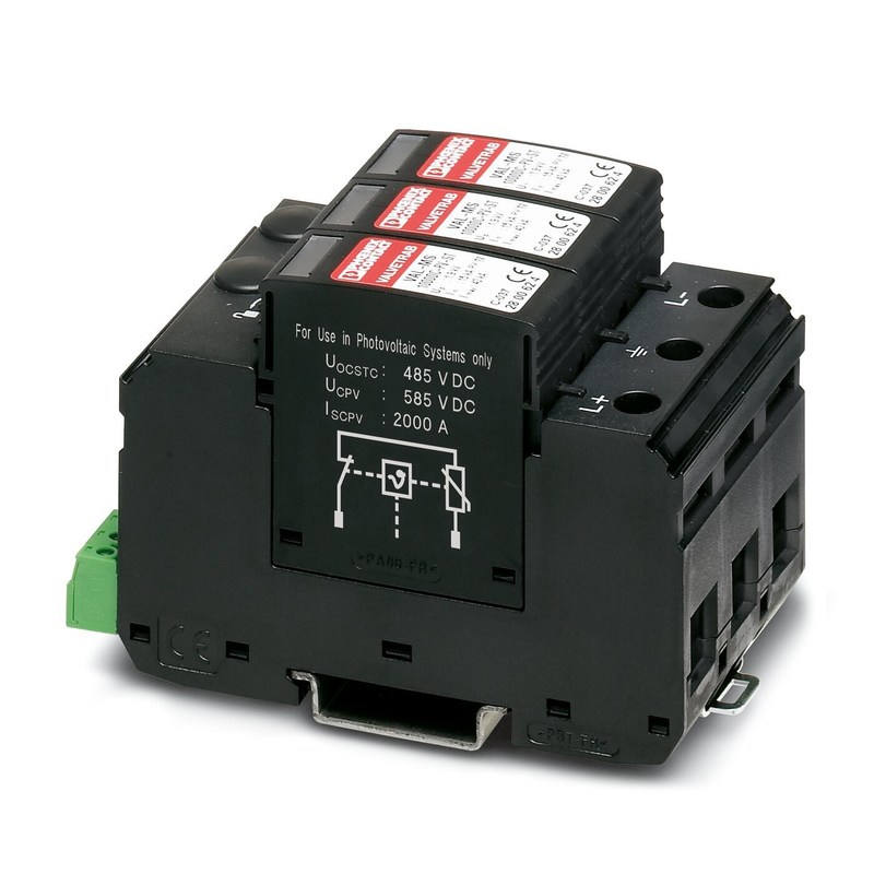 2 pool 2800627 VAL-MS 1000DC-PV/2 V-FM Type 2 Overschrijdingsbeschermer voor topprestaties