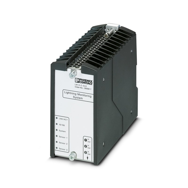 24V DC 2800618 LM-S-A/C-3S-ETH Meetsysteem voor bliksemstroom met 4 polen