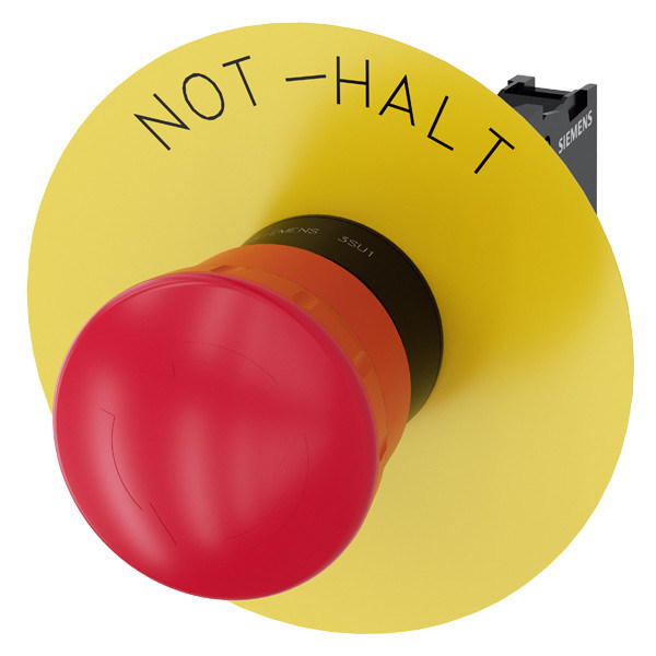 Duurzaam 3SU1100-1HB20-1CH0 Noodstop Druk Trigger Actie SIRIUS ACT Complete unit Champignon Push Button